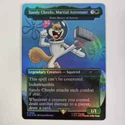 Sandy Cheeks, Martial Astronaut Foil Secret Lair Legends Bikini Bottom MTG Toski - Image 1