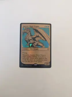 Ancient Silver Dragon (Showcase) *FOIL* Battle for Baldur's Gate NM MTG - Image 1