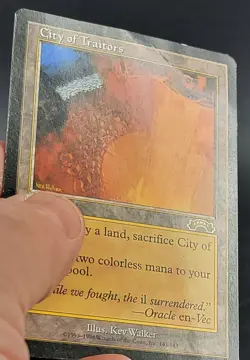 Magic The Gatherting MTG City of Traitors Rare Land Exodus MP- - Image 3