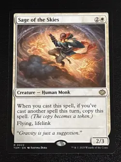 MTG Tarkir: Dragonstorm Sage of the Skies 0022 NM Rare - Image 1
