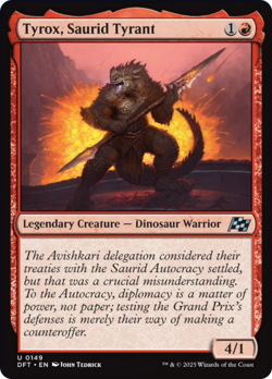 Tyrox, Saurid Tyrant [Aetherdrift] Magic MTG - Image 1