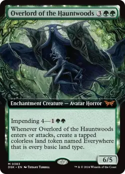 x1 Overlord of the Hauntwoods DSK Duskmourn MTG 194 Extended Art - Image 1