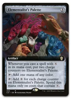 Elementalist's Palette (Extended Art) #403 (NM) Commander 2021 C21 Magic MTG - Image 1