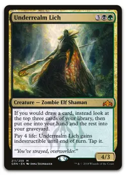 Underrealm Lich #211 (NM) Guilds of Ravnica GRN Magic MTG - Image 1
