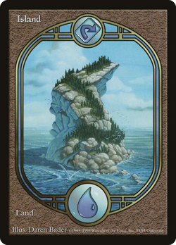 Island (UGL) #85 (HP) Unglued UGL Magic MTG - Image 1