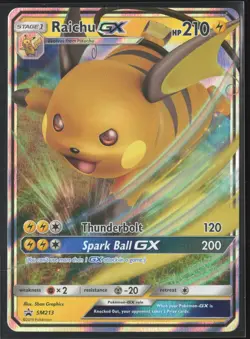 Raichu GX - Promo SM Promos SM213 LP Pokemon Card - Image 1