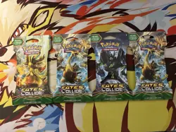 4x Pokemon Fates Collide Sleeved Booster Packs Lot Of 4 - Image 1