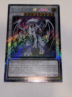 Yugioh! Azure-Eyes Silver Dragon - RA04-EN208 - Platinum Secret Rare - 1st Editi - Image 1