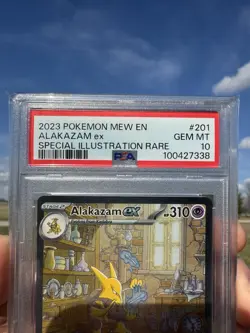 Pokemon Alakazam EX SIR TCG Scarlet & Violet 151 Card PSA 10 - Image 2