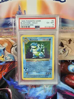 Pokemon 1999 Shadowless Blastoise Base Set PSA 6 - Image 1
