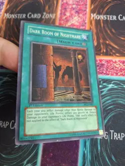 Yugioh Dark Room of Nightmare PGD-082 Super Rare 1st Edition Moderately Played - Image 2