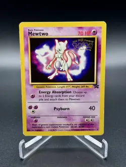 Pokemon TCG Mewtwo WOTC Black Star Promo 3 Vintage Rare Moderately Played - Image 1