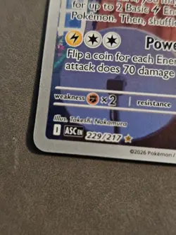 Pokemon Heliolisk ASC 229 Holo Card Stage 1 120 HP Lightning Ability English - Image 2