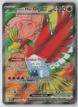 Pokemon Ethan's Ho-Oh ex Holo #209/182 SV10: Destined Rivals Near Mint or Better - Image 1