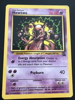 Pokemon TCG Mewtwo #14 Wizards of the Coast Black Star Promo - NM - Image 1