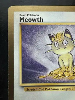 Pokemon Meowth Gold Border 56/64 Fruit Roll Ups Promo Jungle WOTC Vintage (MP) - Image 2