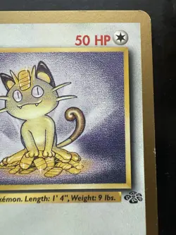 Pokemon Meowth Gold Border 56/64 Fruit Roll Ups Promo Jungle WOTC Vintage (MP) - Image 3