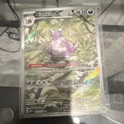 Pokemon Nidoking Illustration Rare Full Art Holo 174/165 Scarlet & Violet 151 1… - Image 1