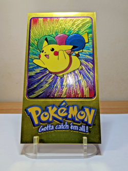 2000 Topps Pokemon TV Tin Topper Jumbo 4 of 5 Pikachu Series 2 Animation - Image 1