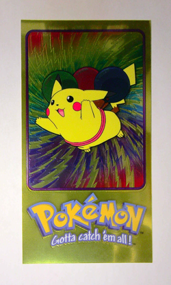 2000 Topps Pokemon TV Tin Topper Jumbo 4 of 5 Pikachu Series 2 Animation - Image 2