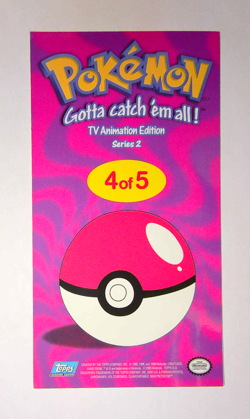 2000 Topps Pokemon TV Tin Topper Jumbo 4 of 5 Pikachu Series 2 Animation - Image 3