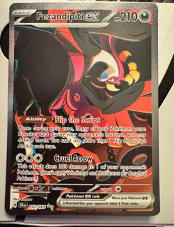 Pokemon TCG Fezandipiti ex 092/064 Shrouded Fable Special Rare Holo EX - Image 1