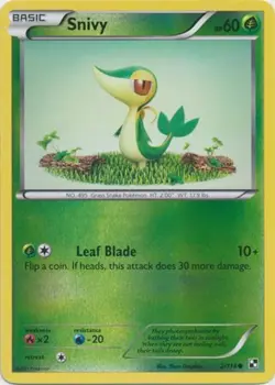 Snivy - 2/114 - Common - Reverse Holo - Black and White #2/114 Pokemon TCG - Image 1