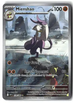 Mienshao ⭐ 134/086 Holo Illustration Rare White Flare 2025 Pokemon NM - Image 1