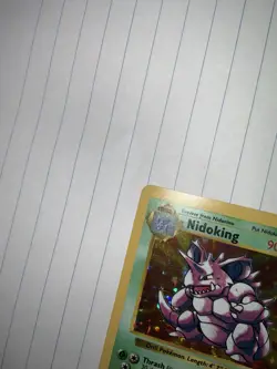 Pokemon Nidoking TCG Base Set Holo Shadowless Rare Card 11/102 View Photos TCG - Image 2