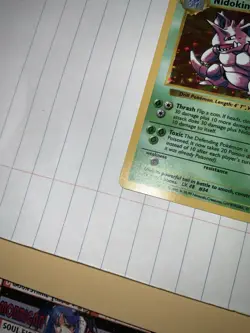 Pokemon Nidoking TCG Base Set Holo Shadowless Rare Card 11/102 View Photos TCG - Image 4