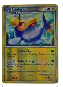 Lanturn 18/95 Reverse Holo Rare HS Unleashed NM With eBay Shipping - Image 1