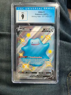 Shiny Ditto V Full Art SV118/SV122 Shining Fates Mint CGC 9 Pokemon 2021 - Image 1