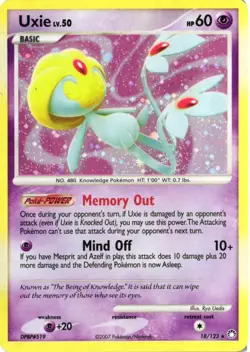 Pokemon Uxie Mysterious Treasures Holo 18/123 FREE SHIPPING #480 - Image 1