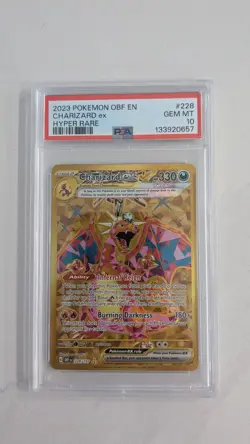 Charizard 228/197 Hyper Rare PSA 10 Pokemon TCG S&V Obsidian Flames - Image 1