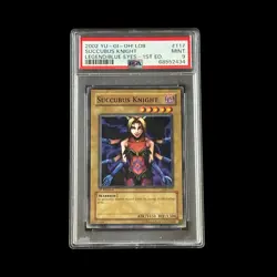Yu-Gi-Oh! Slab Succubus Knight 1st Edition LOB-117 PSA 9 Mint 2002 - Image 1