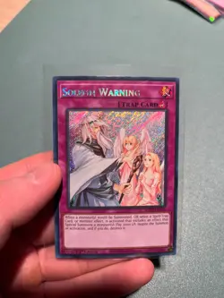 Solemn Warning: RA02-EN078 - Secret Rare - NM Condition - 1st Edition - YuGiOh - Image 1