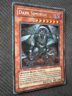 Yugioh Dark Simorgh 1st Edition Secret Rare SOVR-EN092 NM - Image 3