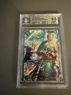 Roronoa Zoro SP PRB 02-006 One Piece ENG OP14 BGS 9.5 the Azure Sea’s Seven - Image 4