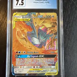 😊 CGC 7.5 Moltres Zapdos and Articuno GX Pokemon Card (2019) Hidden Fates 44/68 - Image 4