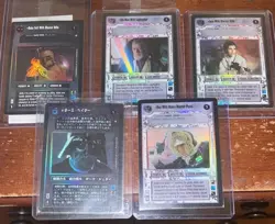 Star Wars CCG Reflection Box Case Topper Foil Complete 5 Card Set Mostly Sealed - Image 1