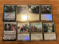 Oversized Commander Cards Magic The Gathering MtG Lot Of 8 - Image 1