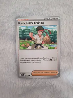 144/159 BLACK BELT'S TRAINING | COMMON | JOURNEY TOGETHER POKEMON CARD - Image 1