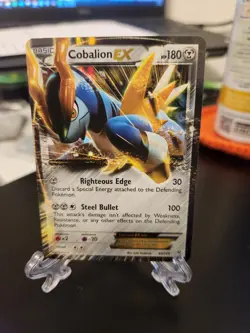 Pokemon Cobalion EX Plasma Storm 133/135 Ultra Rare Full Art Holo Card - Image 1