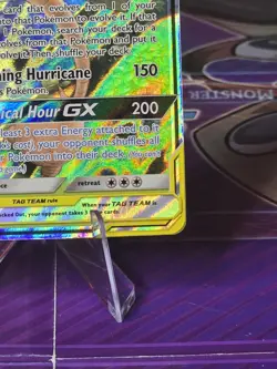 Rowlet & Alolan Exeggutor GX Tag Team Pokemon Card Sun & Moon 1/236 Holo - Image 4