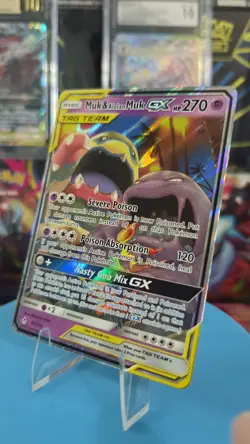 Muk & Alolan Muk GX Holo Ultra Rare Card 61/214 Sm-Unbroken Bonds - Image 1