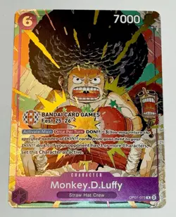 One Piece Monkey D. Luffy “BANDAI Card Games Fest 25-26” OP07-073 Promo Card - Image 1