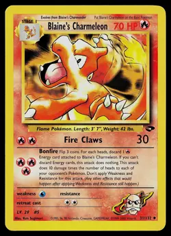 Pokemon Card - Blaine's Charmeleon Gym Challenge 31/132 Uncommon - Image 1