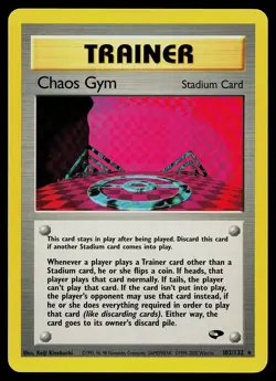 Pokemon Card - Chaos Gym Gym Challenge 102/132 Rare - Image 1