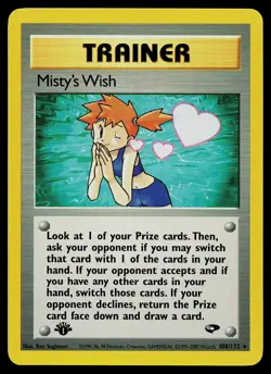 Pokemon Card - Misty's Wish Gym Challenge 108/132 Rare 1st Edition - Image 1