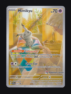 Mimikyu - 075 (Pokemon Center Exclusive) 075 Sv: Scarlet & Violet Promo Cards... - Image 1
